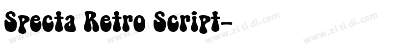 Specta Retro Script字体转换